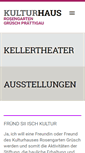 Mobile Screenshot of kulturhaus-rosengarten.ch